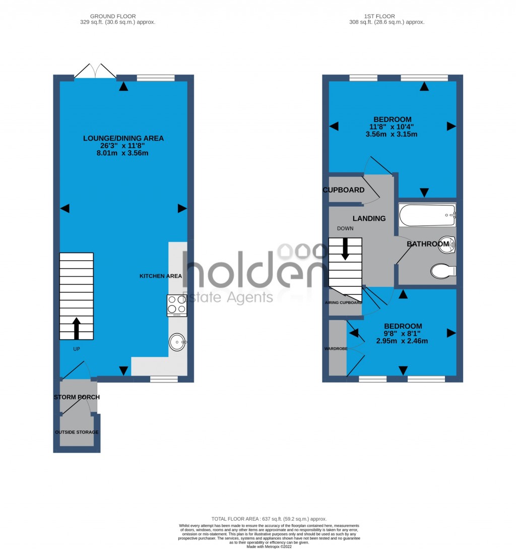 Floorplans For Courtland Place, Maldon, Essex, CM9