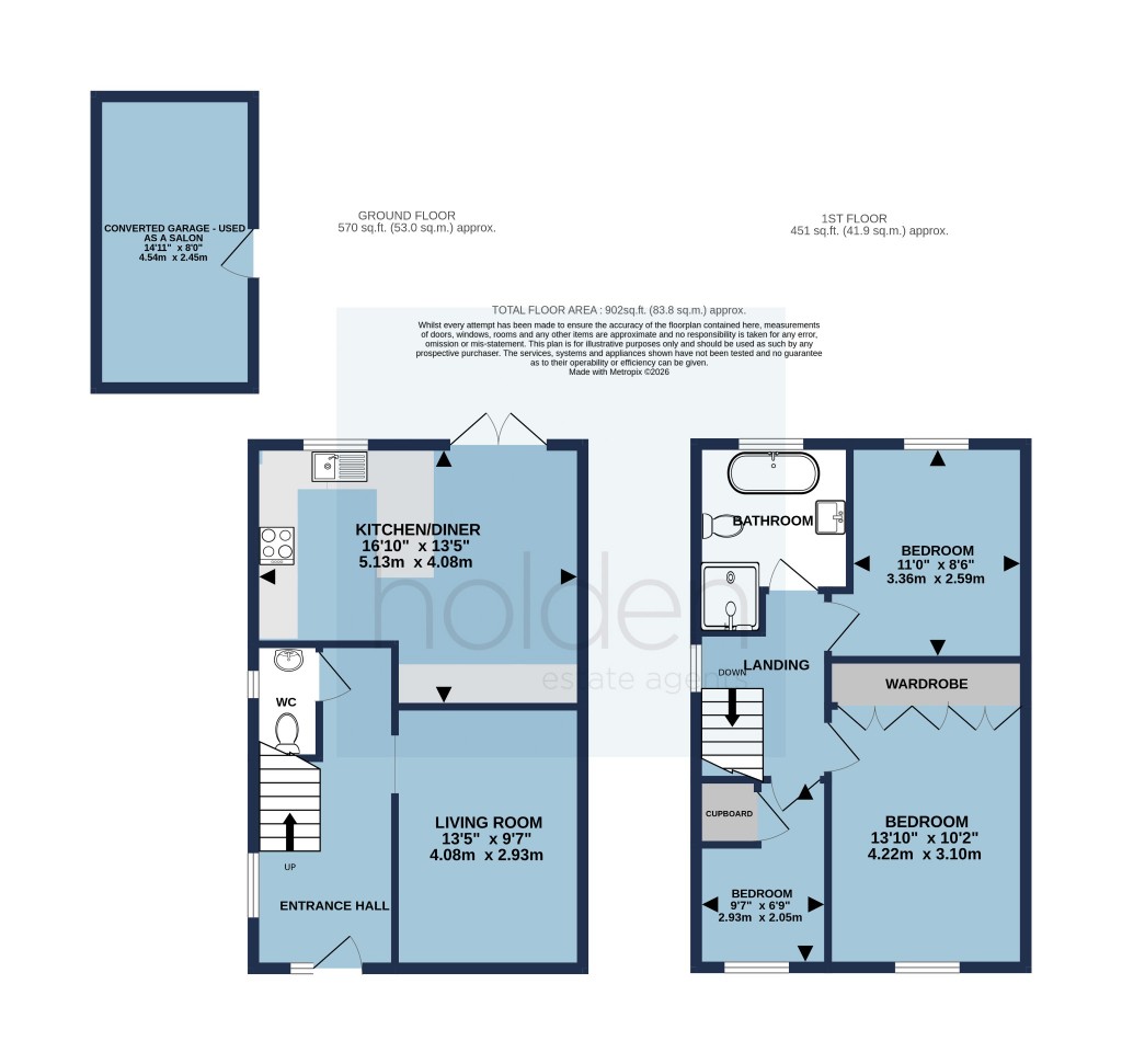Floorplans For Southey Close, Heybridge, Maldon