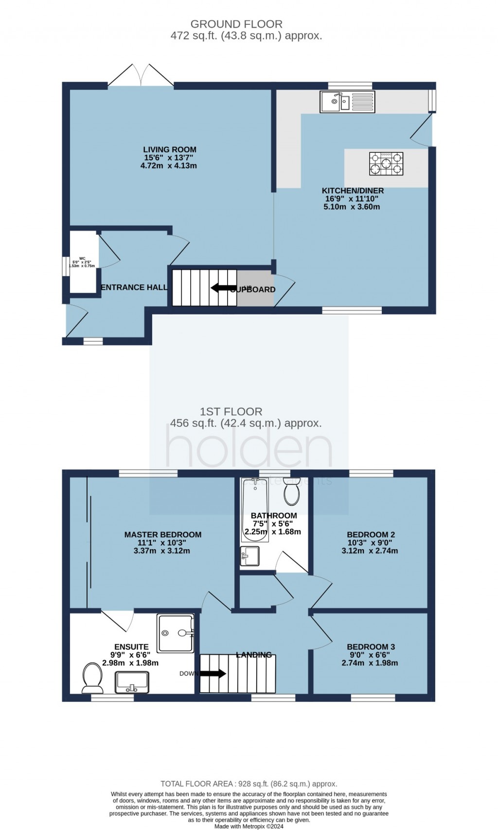 Floorplans For Lawling Avenue, Heybridge