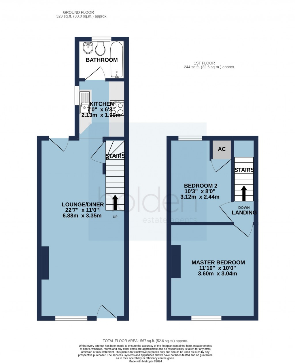 Floorplans For King Street, Maldon, Essex, CM9