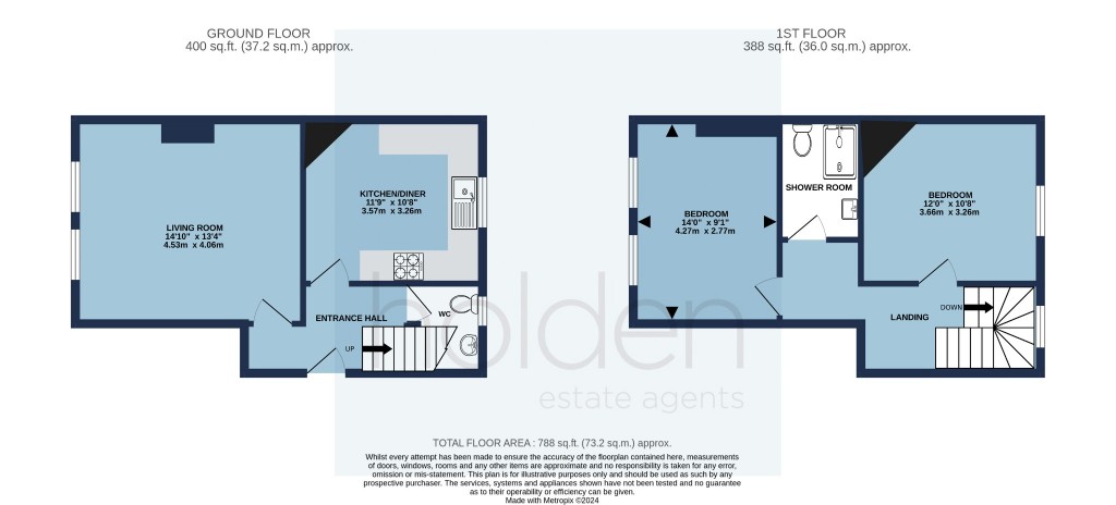 Floorplans For The Old Post Office, Bull Lane, Maldon