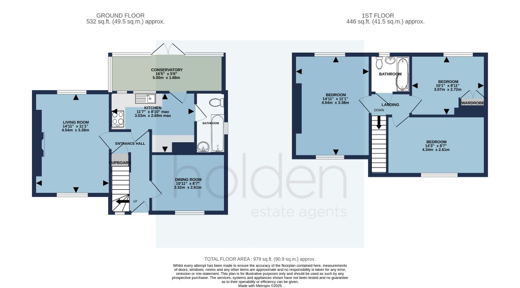 Floorplans For Staplers Heath, Great Totham, Maldon, Essex, CM9 8NG