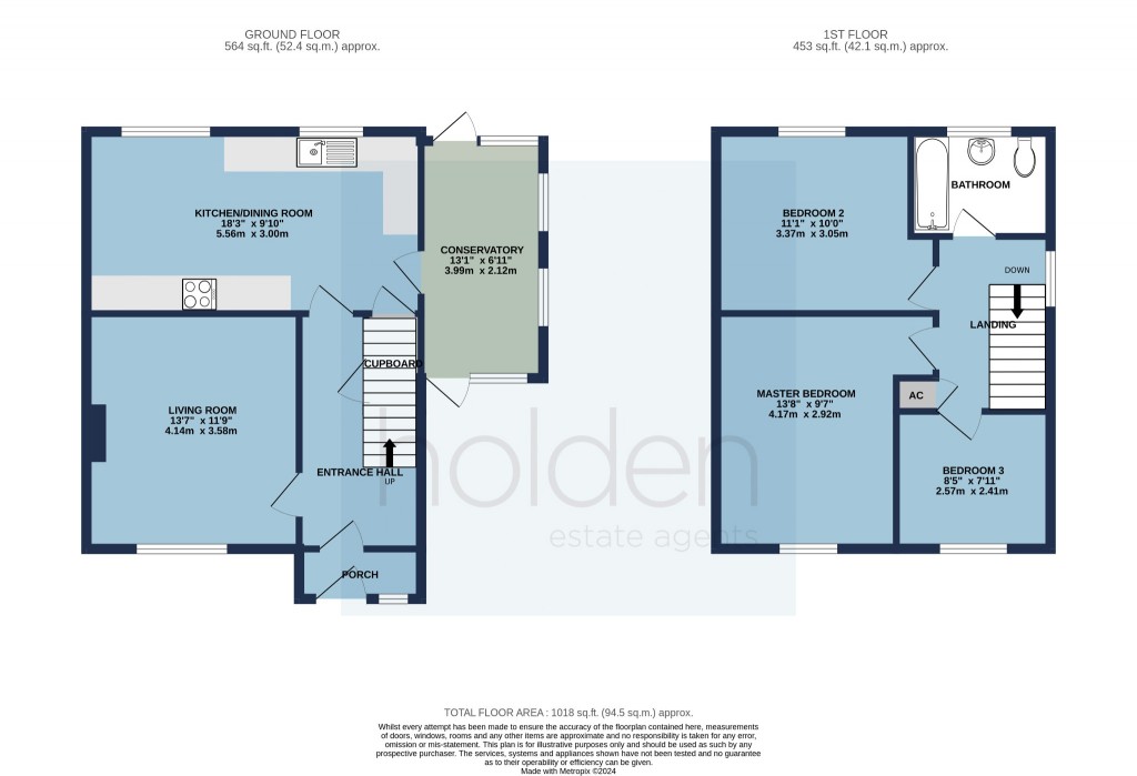 Floorplans For Wordsworth Avenue, Maldon, Essex, CM9