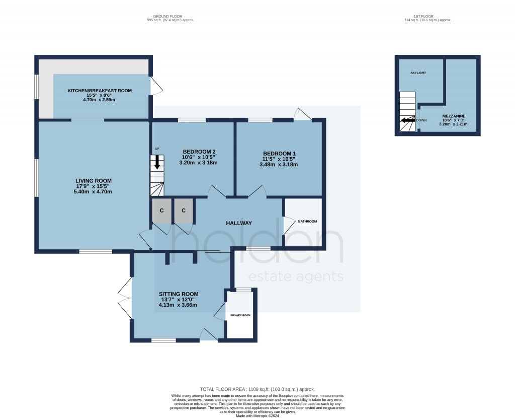 Floorplans For All Saints, London Road, Maldon