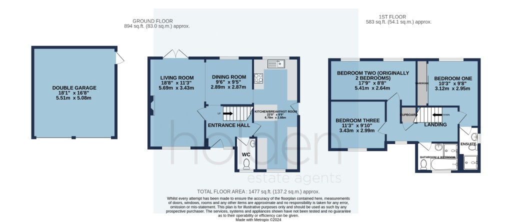 Floorplans For Washington Road, Maldon, Essex, CM9