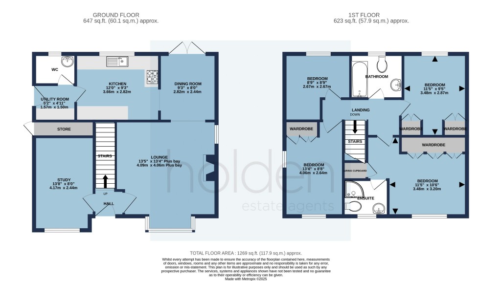 Floorplans For Tideway, Maldon, Essex, CM9