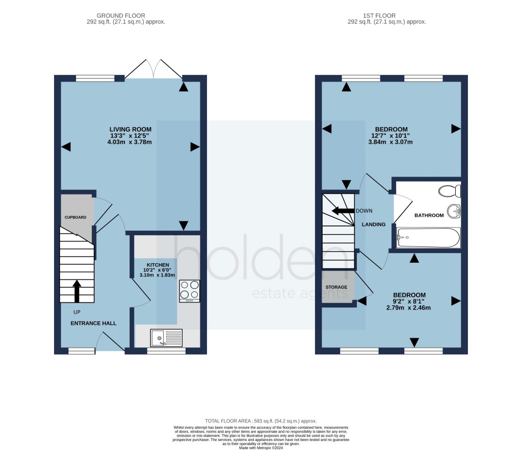Floorplans For Conyer Close, Maldon, Essex, CM9