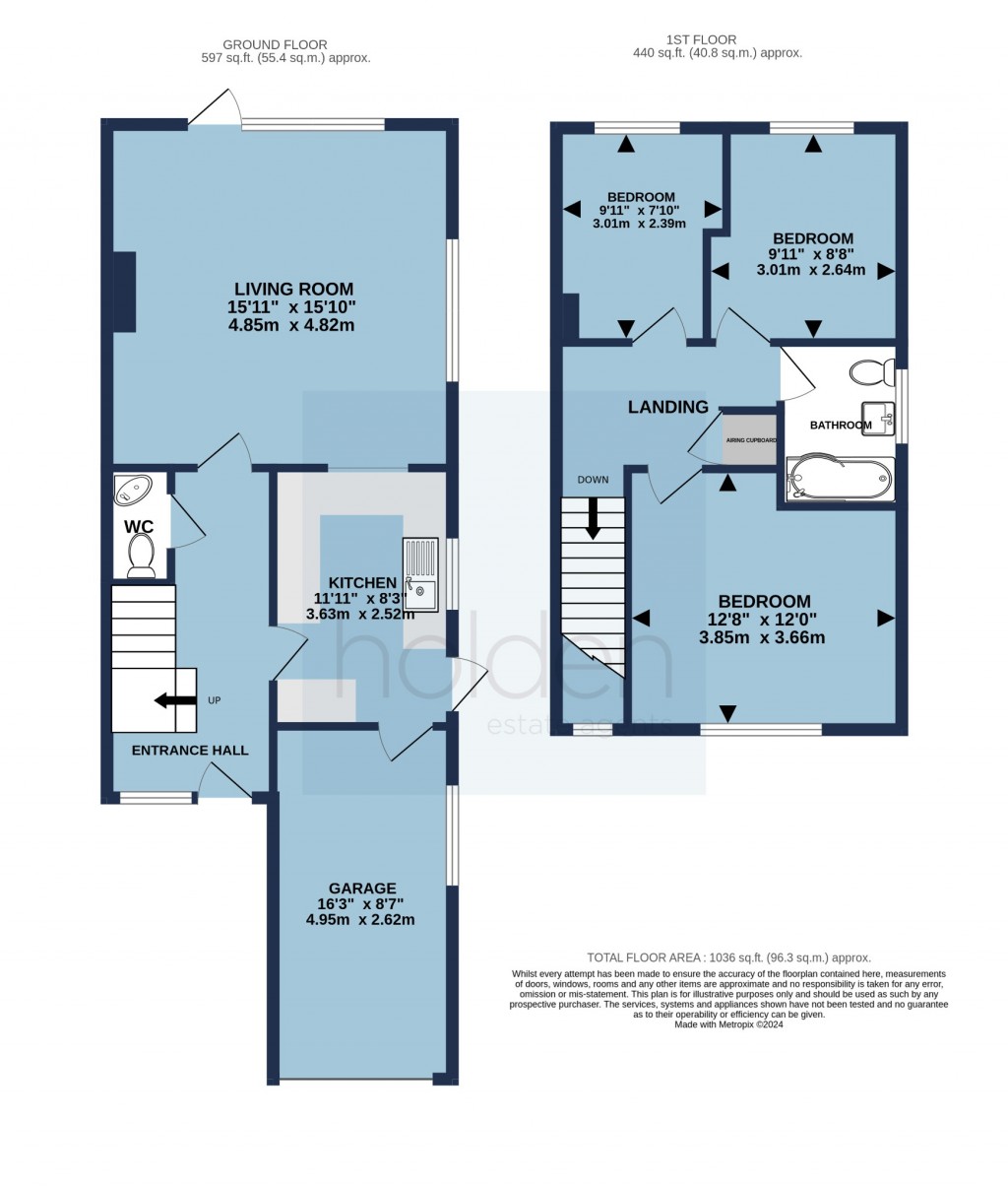Floorplans For Washington Road, Maldon, Essex, CM9