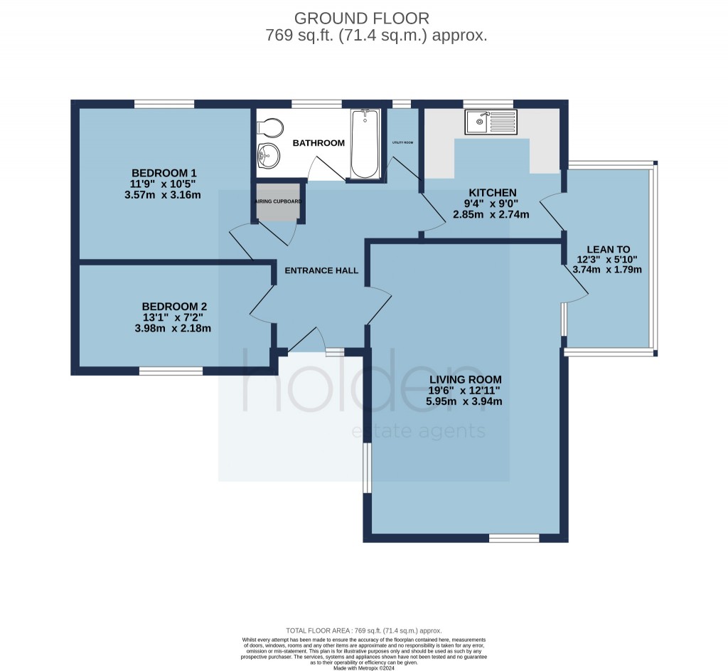 Floorplans For Woodfield Way, Hatfield Peverel