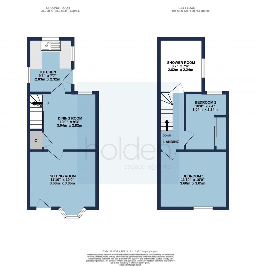 Floorplans For Lime Terrace, Hall Road, Heybridge