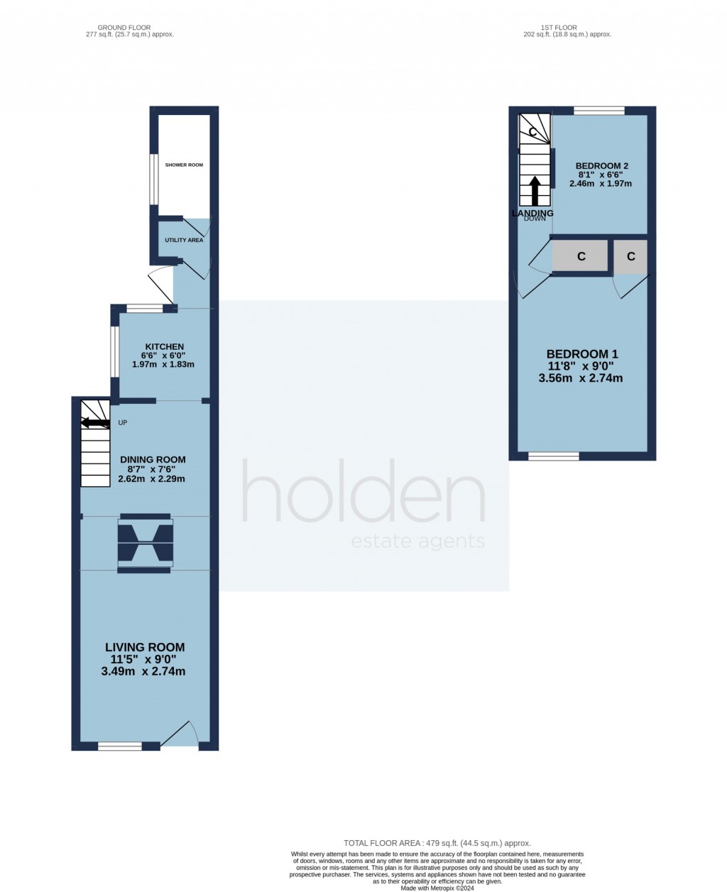Floorplans For London Road, Maldon, Essex, CM9