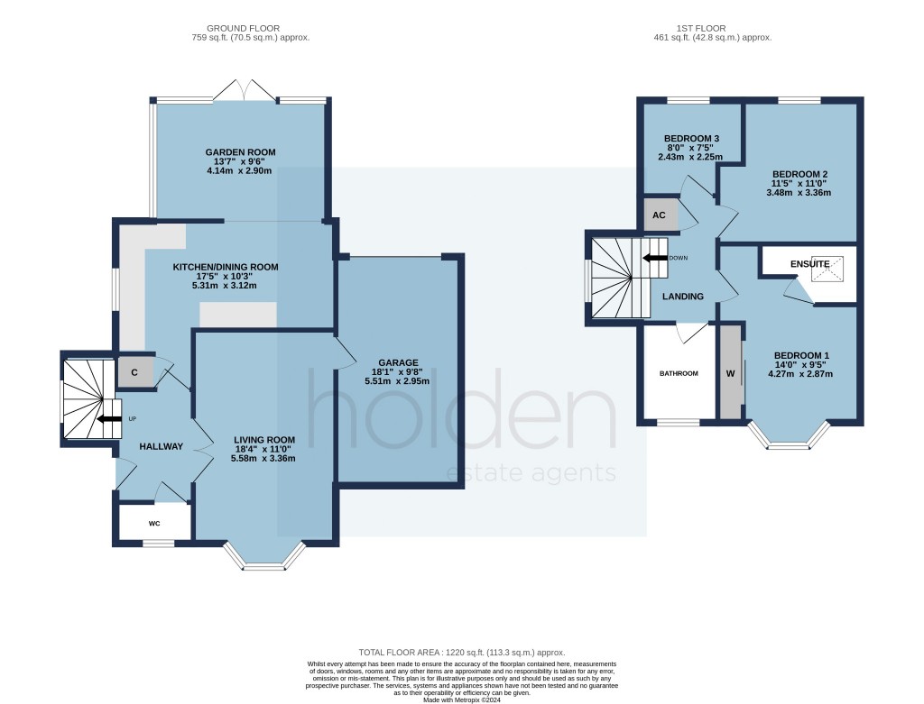 Floorplans For Temple Way, Heybridge