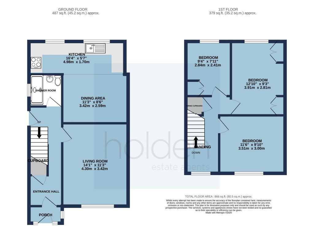 Floorplans For Eliot Way, Maldon, Essex, CM9