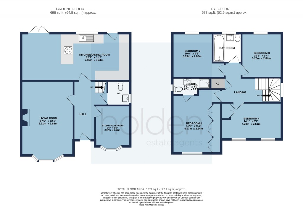 Floorplans For Clayton Way, Maldon, Essex, CM9