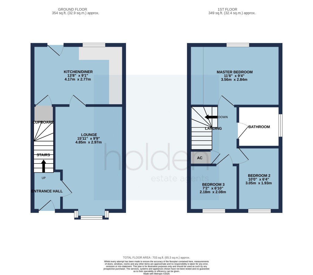 Floorplans For Blythe Way, Maldon, Essex, CM9