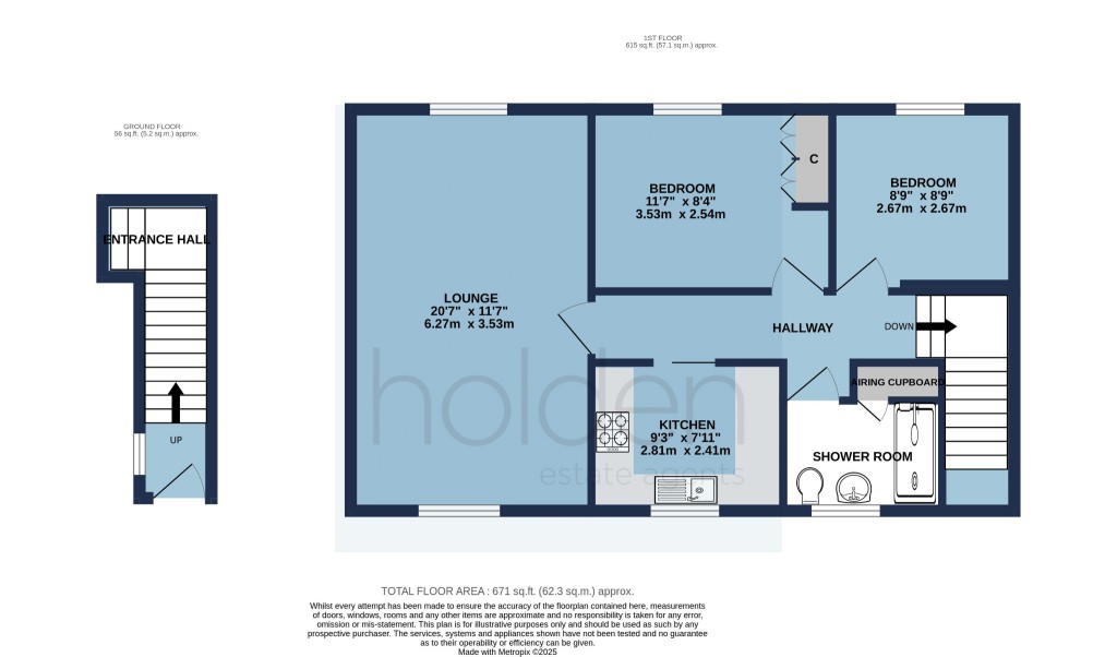 Floorplans For Princes Road, Maldon, Essex, CM9