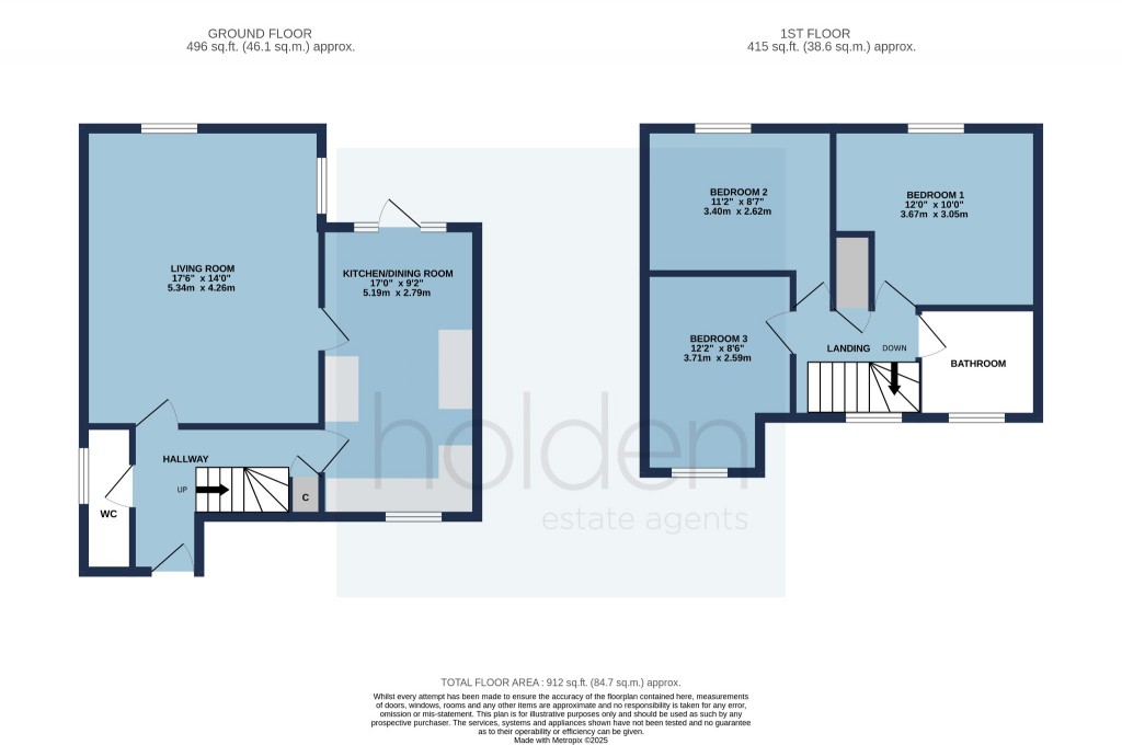 Floorplans For Steeple Close, Heybridge