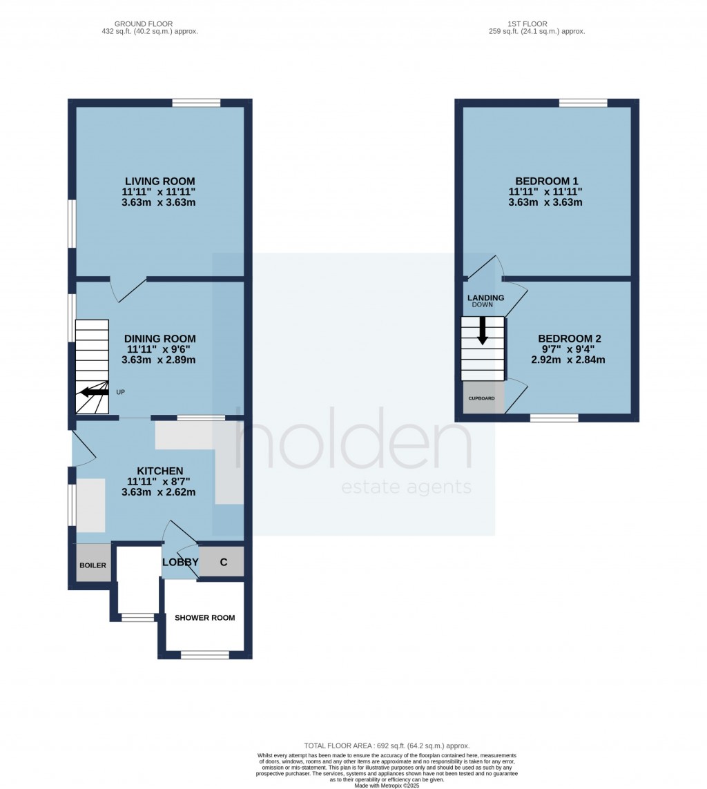 Floorplans For Fambridge Road, Maldon, Essex, CM9