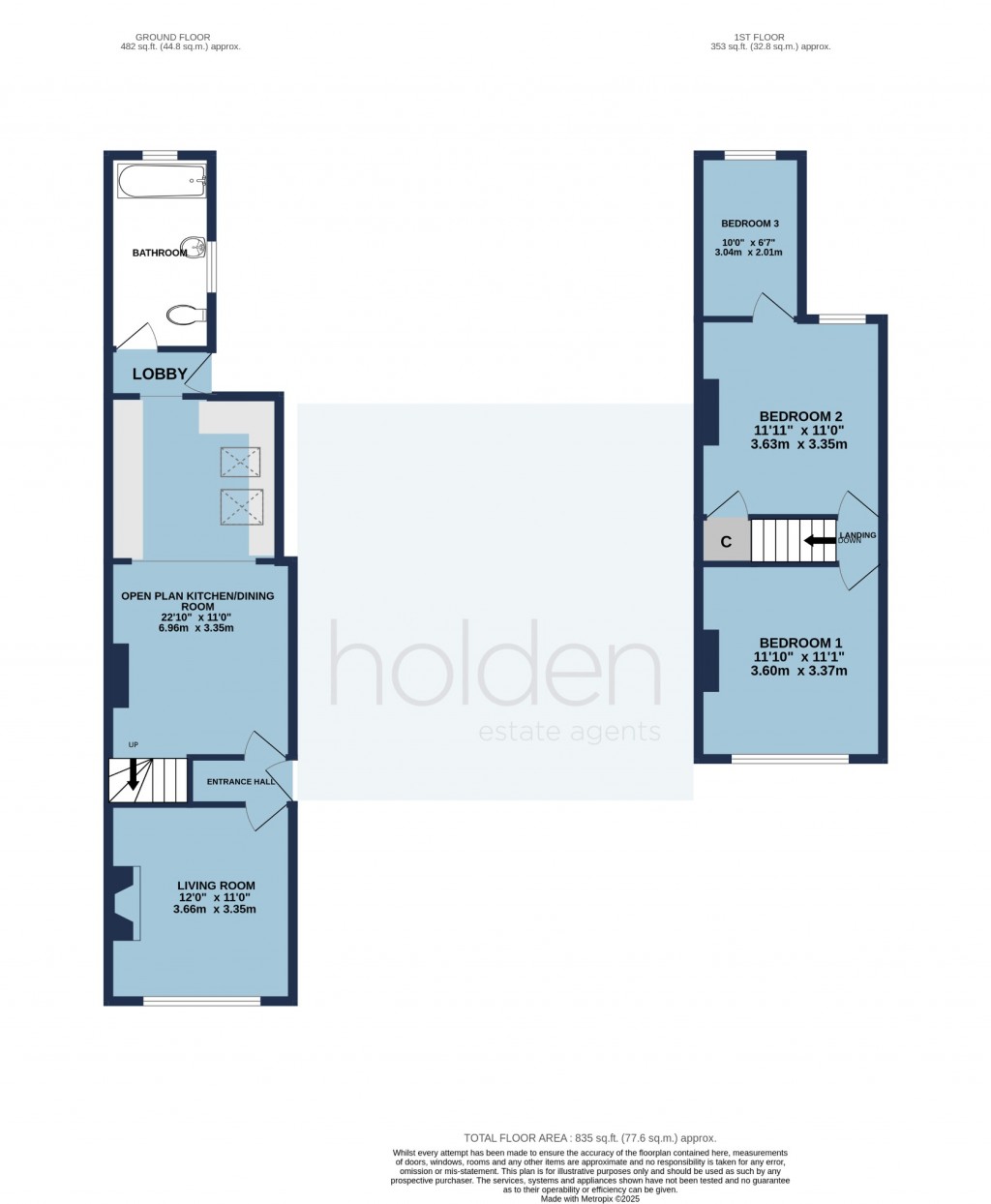 Floorplans For Holloway Road, Heybridge