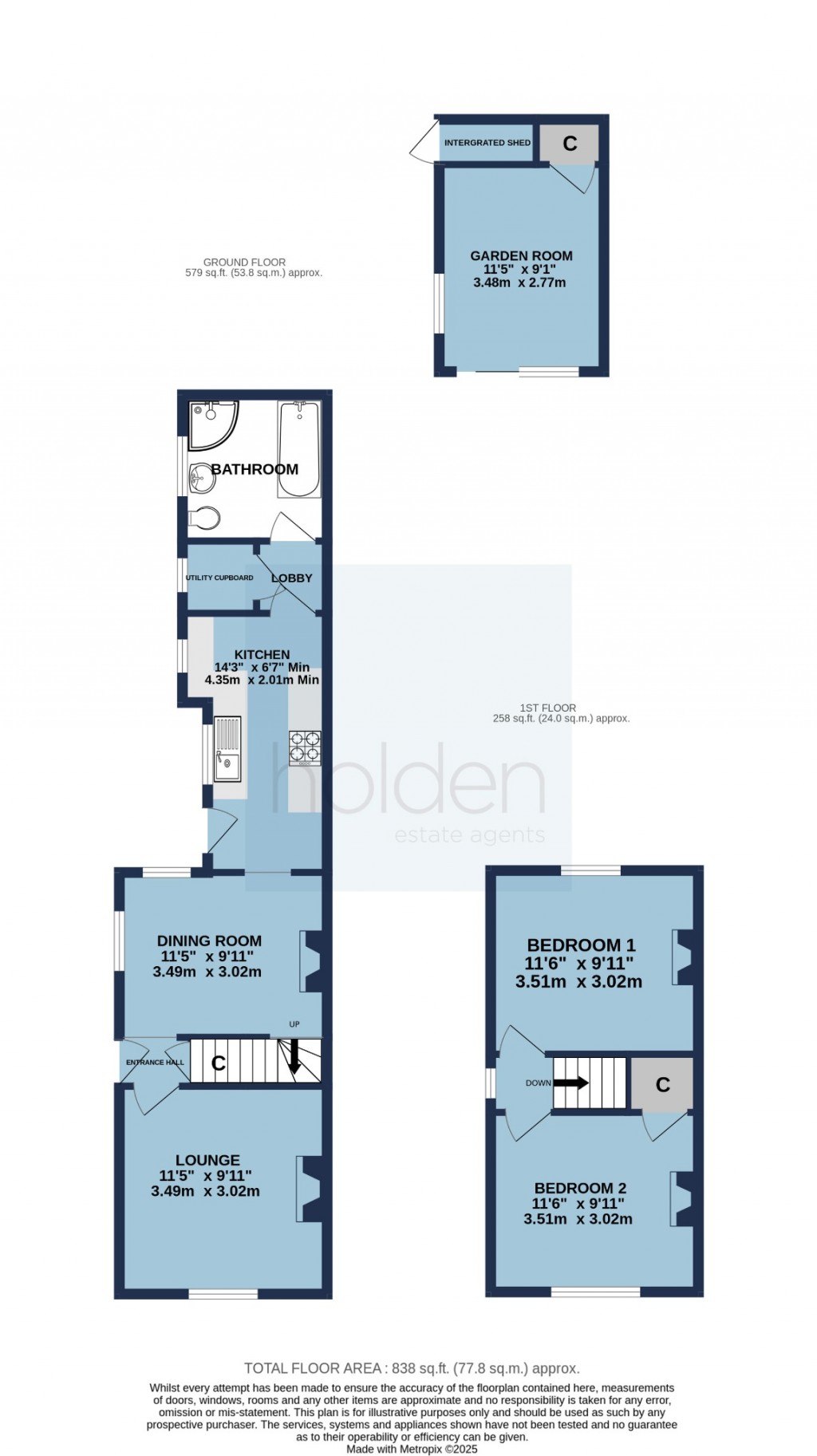 Floorplans For Mill Road, Maldon