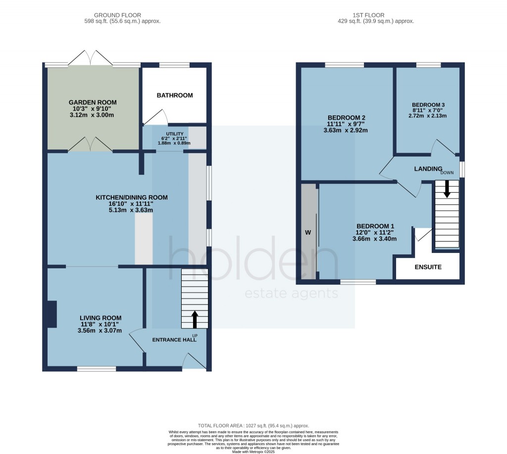 Floorplans For Cross Road, Maldon, Essex, CM9