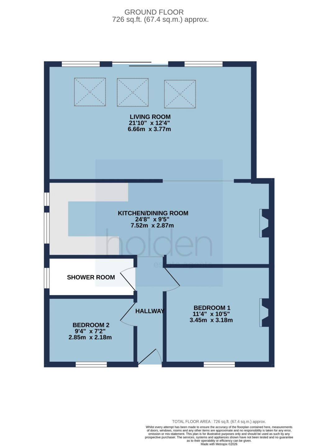 Floorplans For St Peters Avenue, Maldon