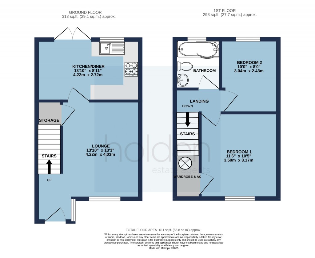 Floorplans For Beaumont Way, Maldon, Essex, CM9