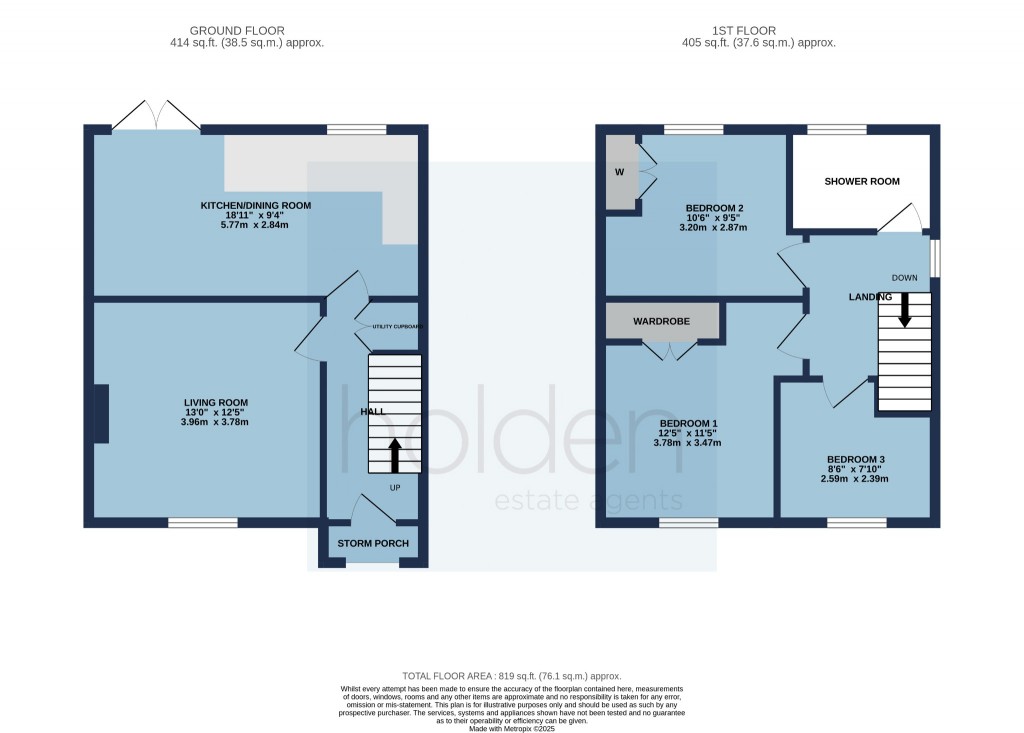 Floorplans For Meadway, Maldon
