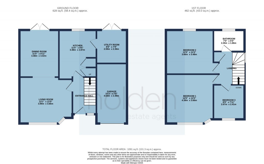 Floorplans For Crescent Road, Heybridge