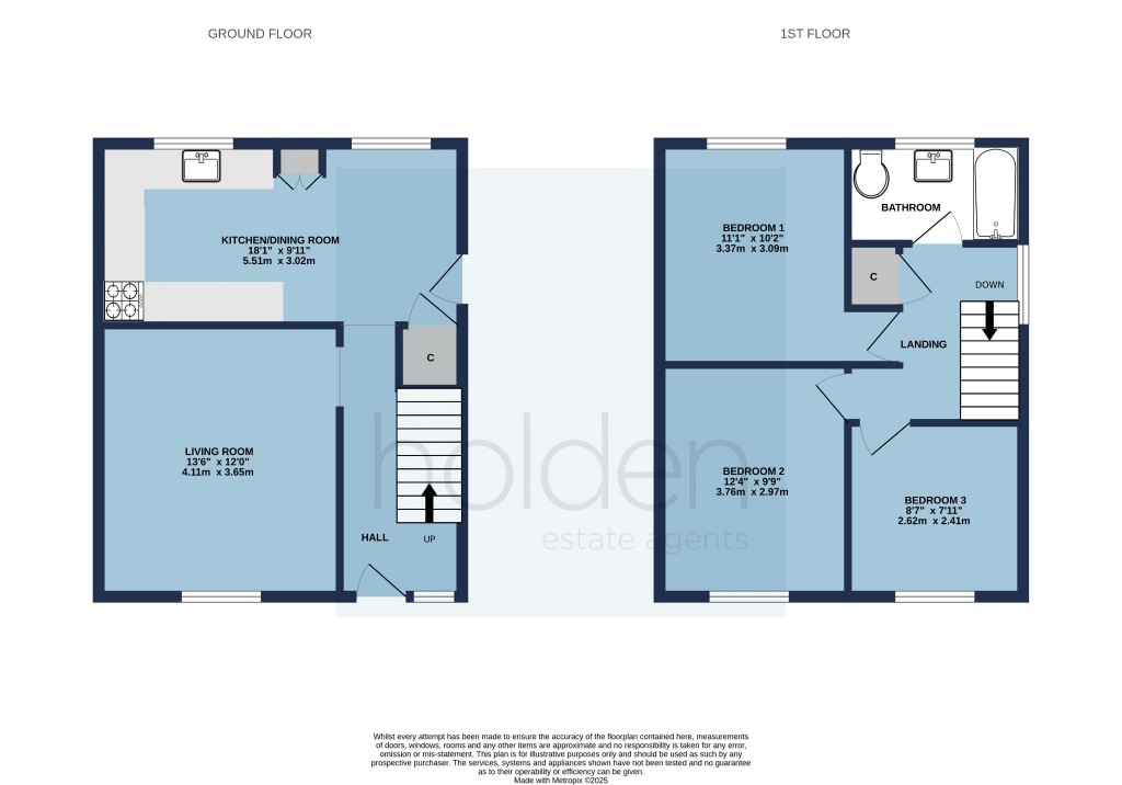 Floorplans For Dorset Road, Maldon