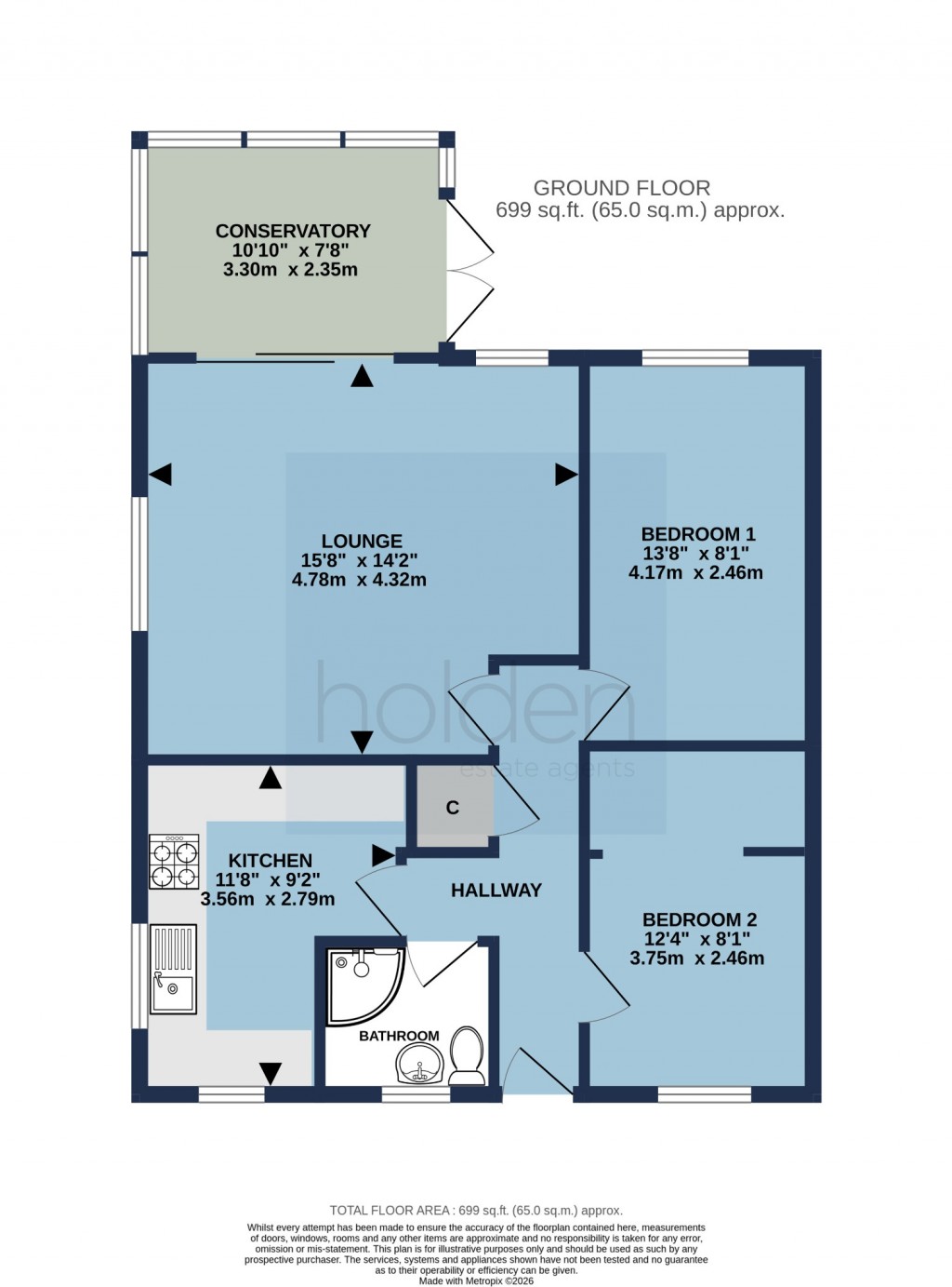Floorplans For Colchester Road, Heybridge, Maldon