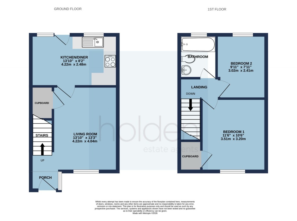 Floorplans For Beaumont Way, Nr Promenade Park, Maldon, CM9 5NA