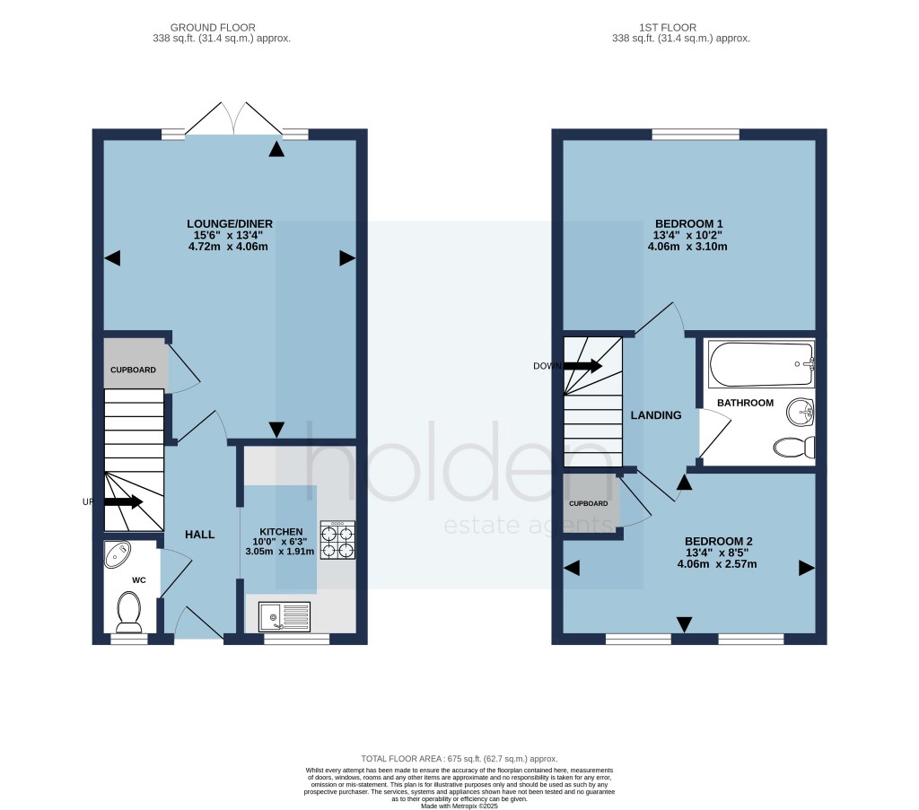Floorplans For Meteor Drive, Maldon