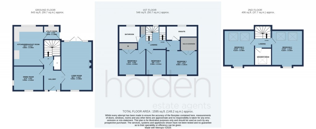 Floorplans For St Peters Walk, Great Totham