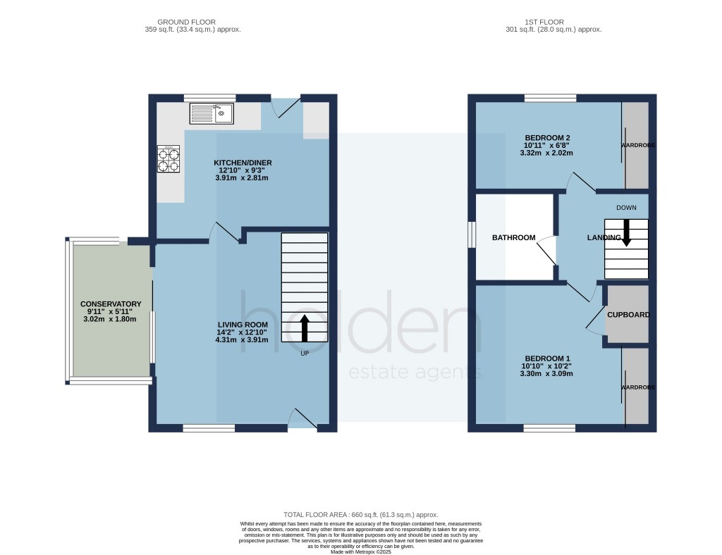Floorplans For Dunlin Close, Heybridge