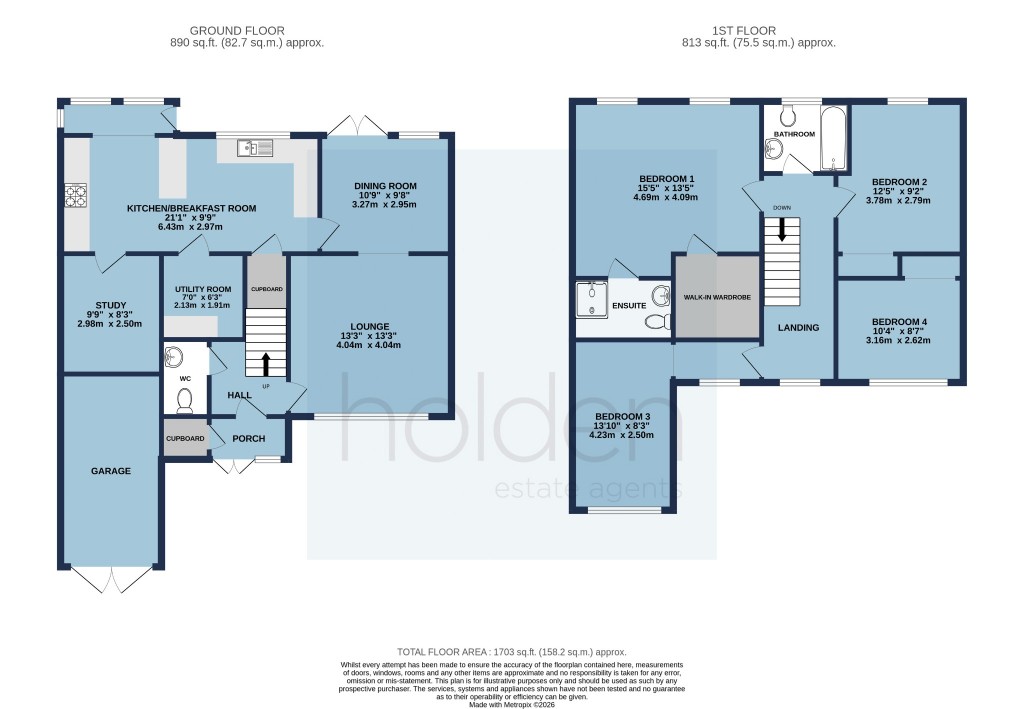 Floorplans For Scraley Road, Heybridge
