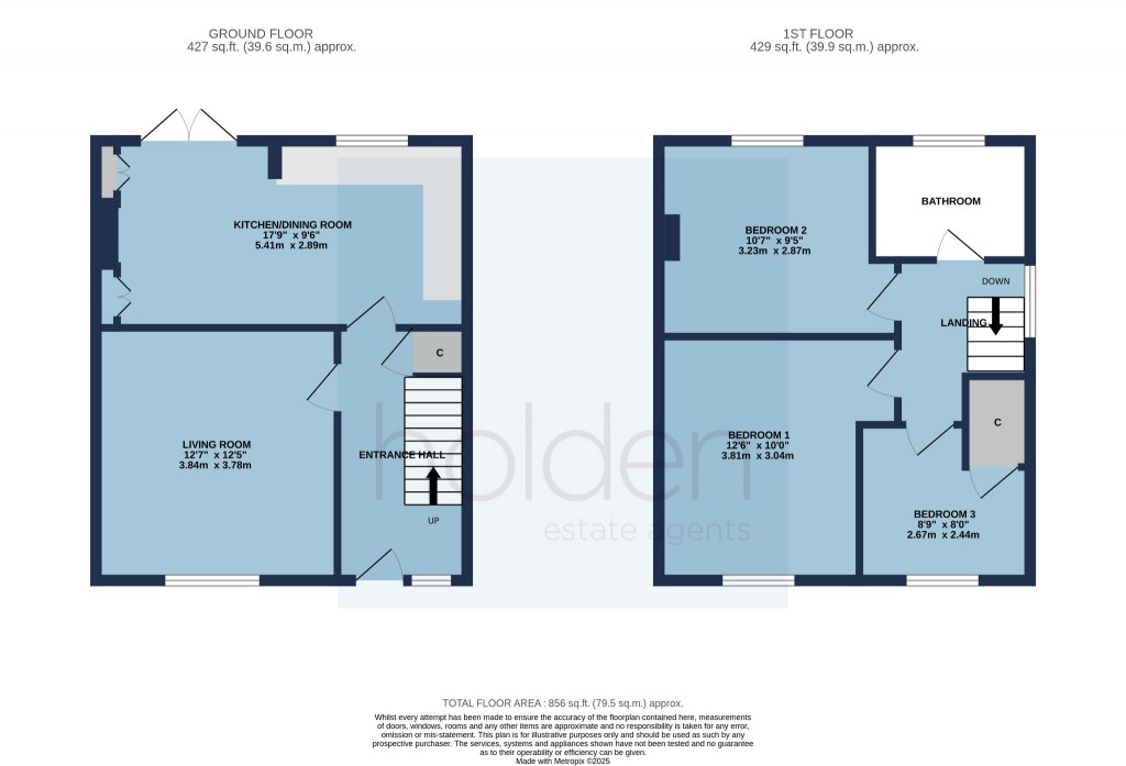 Floorplans For Orchard Road, Maldon