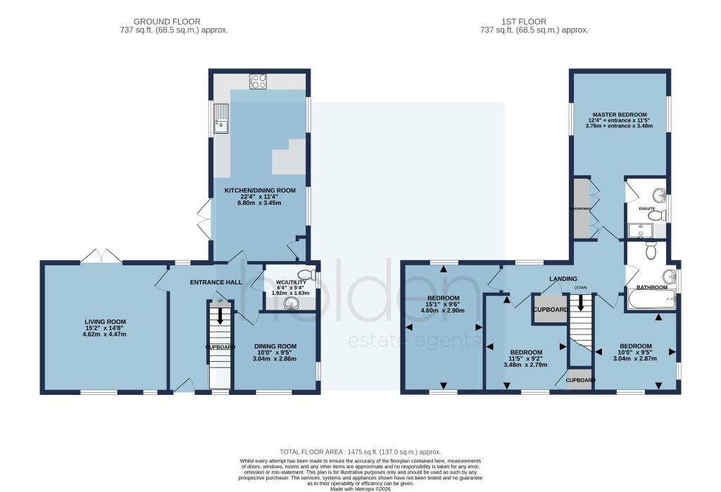 Floorplans For Lancaster Avenue, Maldon