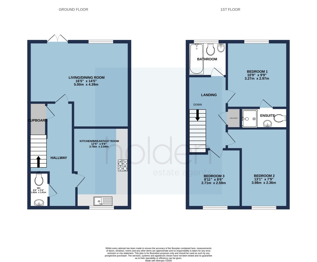 Floorplans For Benbridge Close, Heybridge