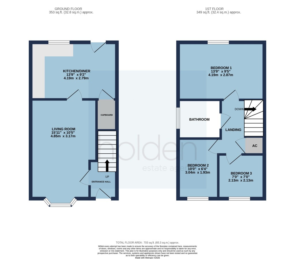 Floorplans For Blythe Way, Maldon