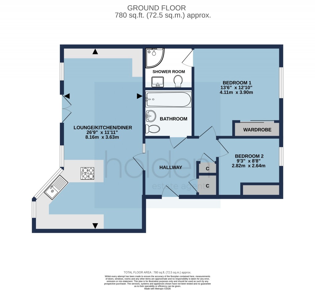 Floorplans For D'arcy Court, Maldon