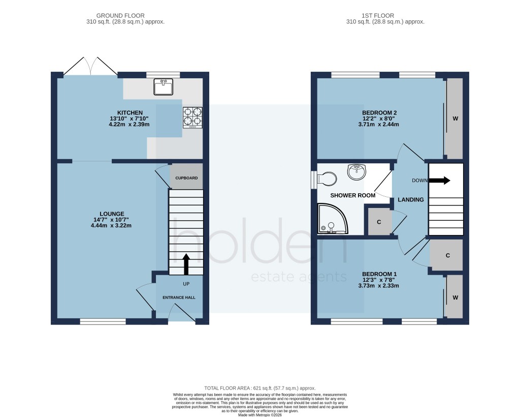 Floorplans For Falcon Mews, Maldon