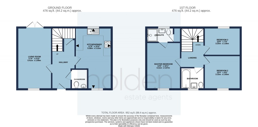 Floorplans For Lysander Grove, Maldon,
