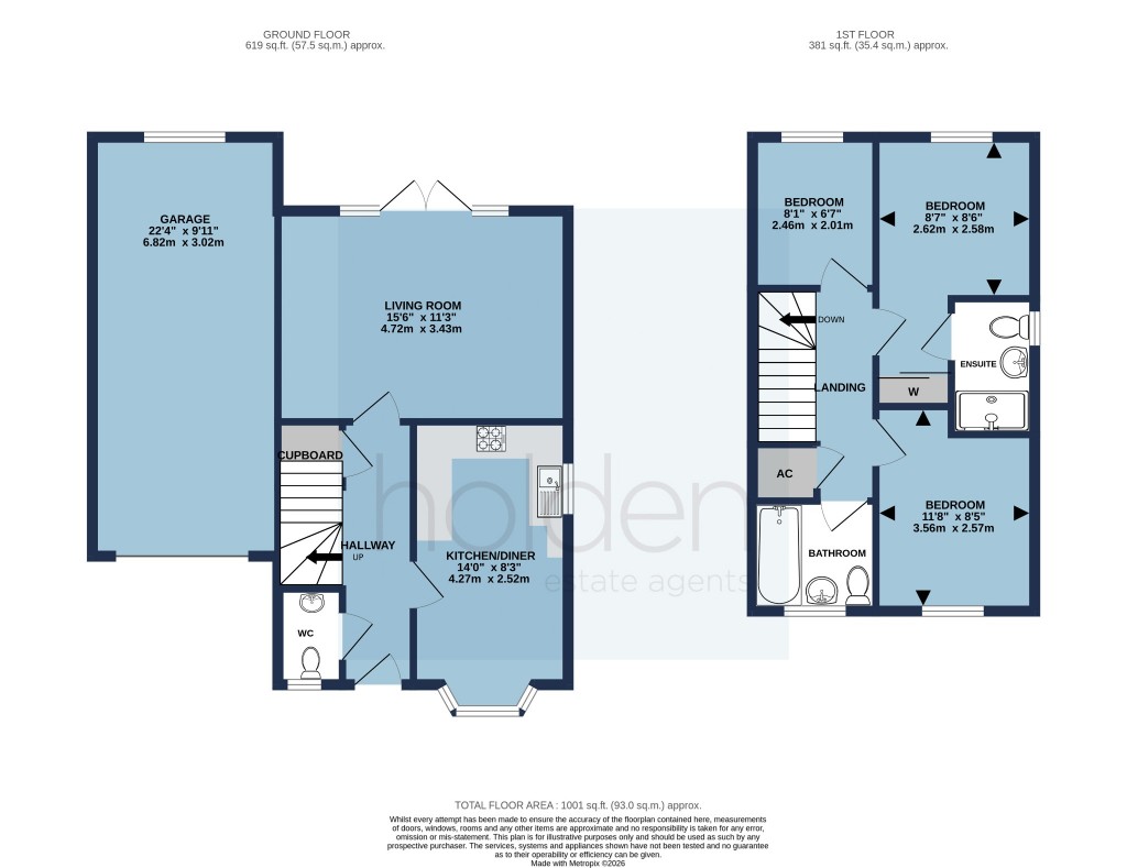 Floorplans For Reminder Close, Maldon