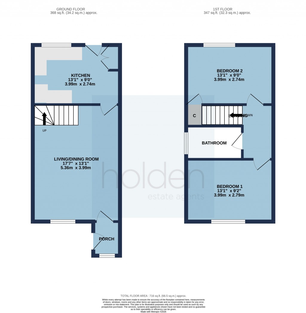 Floorplans For Mayland Close, Heybridge